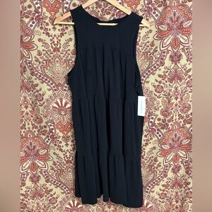 NWOT TREASURE & BOND L black tiered sleeveless boho dress from Nordstrom